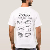 2026 Event Schedule T-Shirt (Rückseite)