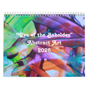 2026 „Eye of the Beholder“ Abstrakter Kunstkalende Kalender