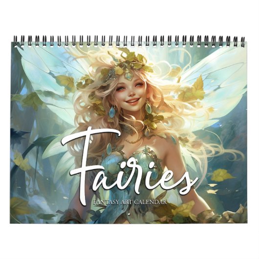 2026 Fairies 8 Fantasy Art Calendar Kalender (Titelbild)