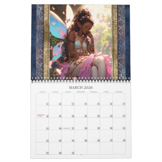 2026 Fairies Fantasy Art Kalender (Mär 2026)