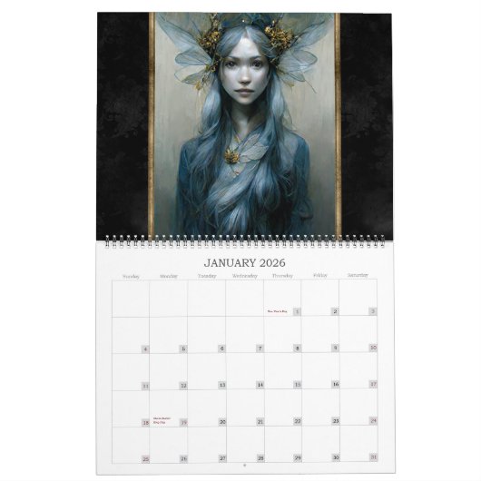 2026 Fairies & Fee 1 Fantasy Art Calendar Kalender (Jan 2026)