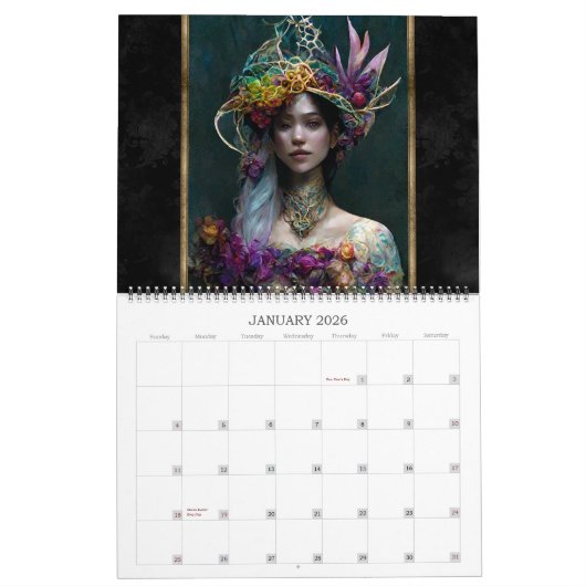 2026 Fairies & Fee 3 Fantasy Art Calendar Kalender (Jan 2026)