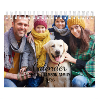 2026 Familien-Foto-Kalender nach Maß Kalender