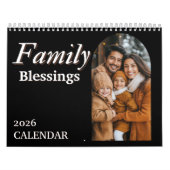 2026 Family Blessings Photos Scripture Christian Kalender (Titelbild)