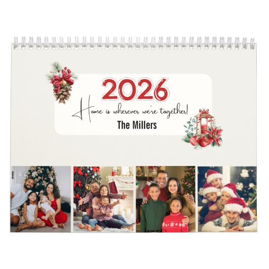 2026 Family Photo Collage Calendar Christmas Gift Kalender (Titelbild)