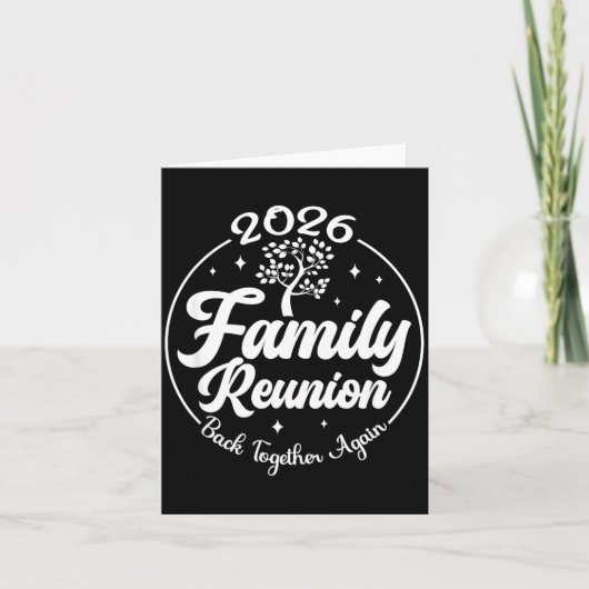2026 Family Reunion Back Together Again Reunion Ma Karte (Vorderseite)