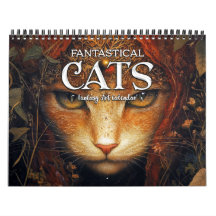 2026 Fantastische Katzen 4 Fantasy Art Kalender
