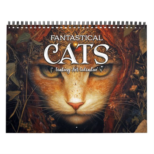 2026 Fantastische Katzen 4 Fantasy Art Kalender (Titelbild)