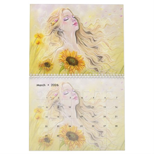 2026 Fantasy Art Calendar Kalender (Mär 2026)