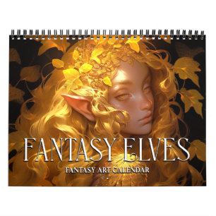 2026 Fantasy Elves 2 Fantasy Art Calendar Kalender