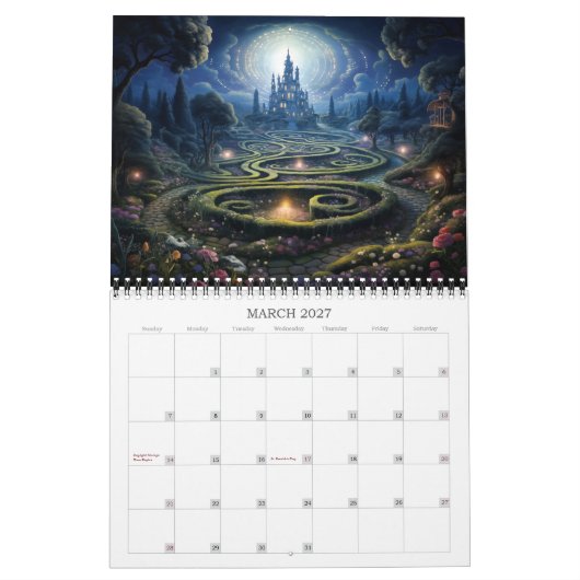 2026 Fantasy Gardens 2 Kalender (Mär 2027)