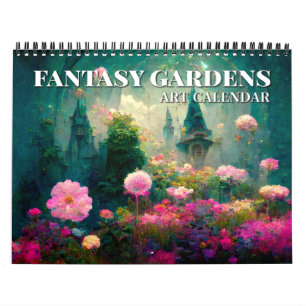 2026 Fantasy Gardens Fantasy Art Kalender
