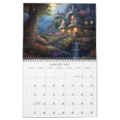 2026 Fantasy-Hütten-Kalender Kalender (Jan 2027)