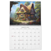 2026 Fantasy-Hütten-Kalender Kalender (Mär 2026)