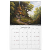 2026 Fantasy-Hütten-Kalender Kalender (Feb 2026)