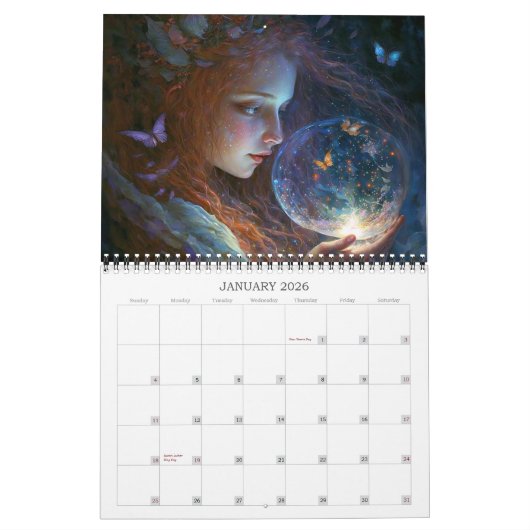 2026 Fee World 1 Fantasy Art Calendar Kalender (Jan 2026)