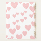 2026 Feminine Planner | Soft Pink Hearts & Elegant Planer (Rückseite)