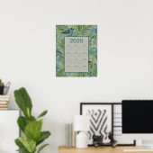 2026 Ferns Birds Calendar Poster (Heimbüro)