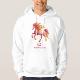 2026 Feuriges Pferd – Frohes chinesisches Neujahr Hoodie