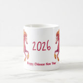 2026 Fiery Horse – Happy Chinese New Year Kaffeetasse (Mittel)