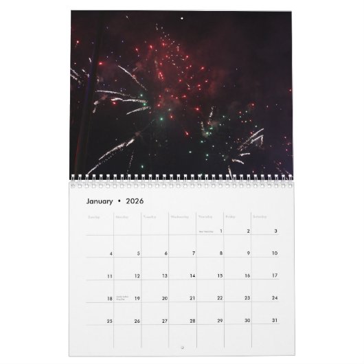 2026 Fireworks-Kalender Kalender (Jan 2026)