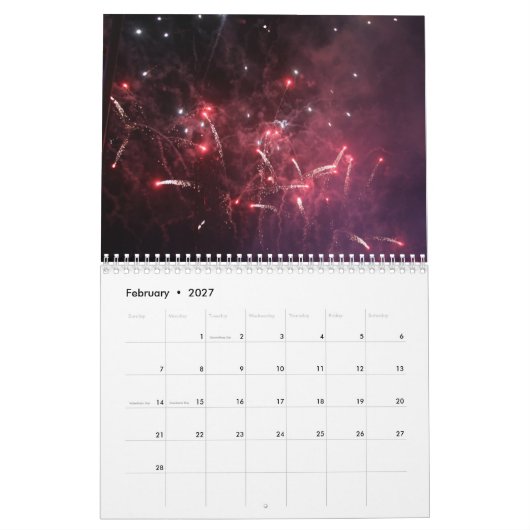 2026 Fireworks-Kalender Kalender (Feb 2027)