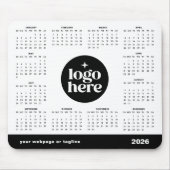 2026 Firmenlogo hier Marketing Kalender Mousepad (Vorne)