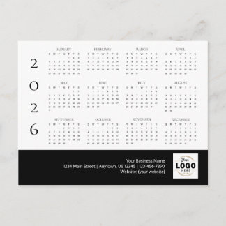 2026 Firmenlogokalender Postkarte