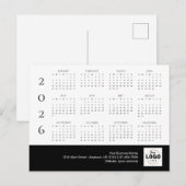 2026 Firmenlogokalender Postkarte (Vorne/Hinten)