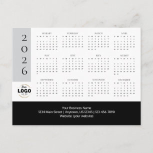 2026 Firmenlogokalender Postkarte