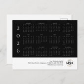 2026 Firmenlogokalender Postkarte (Vorne/Hinten)