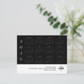 2026 Firmenlogokalender Postkarte (Stehend Vorderseite)