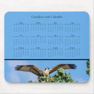 2026 Fischadler-Kalender für das ganze Jahr – Anpa Mousepad