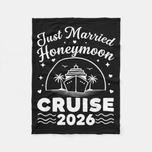 2026 Flitterwochen Kreuzfahrt passend zur Hochzeit Fleecedecke