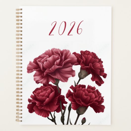 2026 Florale Damen-Planerin Planer (Vorderseite)