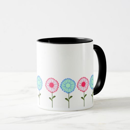 2026 Florales Neujahrs-Kaffeetasse Tasse (VorderseiteRechts)