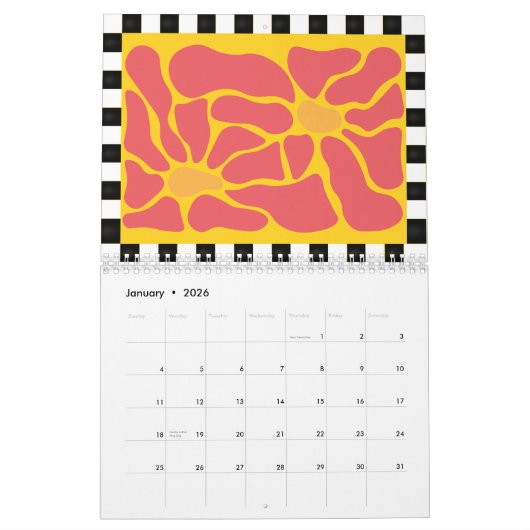 2026 Flower Art Calendar Kalender (Jan 2026)