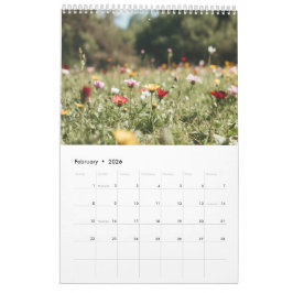 2026 Flowers Calendar (Images created by Grok) Kalender