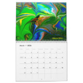 2026 Fluid Abstract Art Calendar Kalender (Mär 2026)