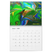2026 Fluid Abstract Art Kalender (Mär 2027)