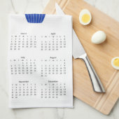 2026 Folk Art Kernstück Kuchen Backkalender Geschirrtuch (Viertel Falte)