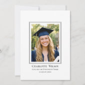 2026 Formal Commencement Invitation Photo Card Einladung (Vorderseite)