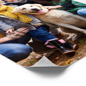 2026 Foto 12 Monate Personalisierter Neujahrskalen Poster (Ecke)