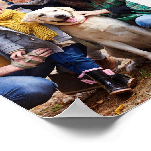 2026 Foto 12 Monate Personalisierter Neujahrskalen Poster (Ecke)