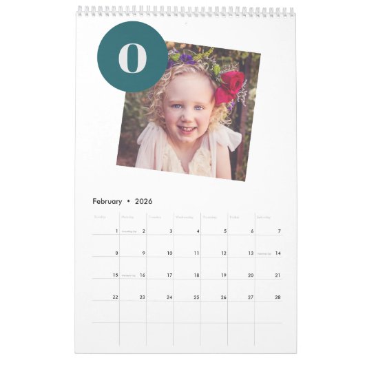 2026 Foto Collage Family erstellen Sie einfach Ihr Kalender (Feb 2026)