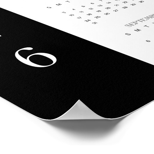 2026 Foto für Firmenlogos - Volljähriger Mauerkale Poster (Ecke)