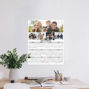 2026 Foto-Kalender der Privatfamilie - Benutzerdef Poster