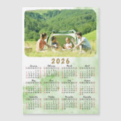 2026 Foto Kalender Magnet Grüner Nebel Rot Schwarz (Vorderseite)