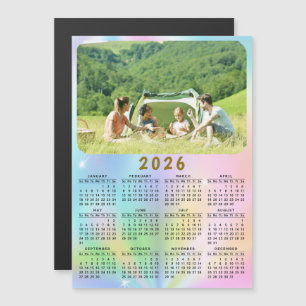 2026 Foto Kalender Magnet Holographic Ombre