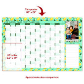 2026 Foto Wall Planner Minze Green & Lemons Poster